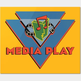 Retro Defunct Media Play Record Store Posters and Art